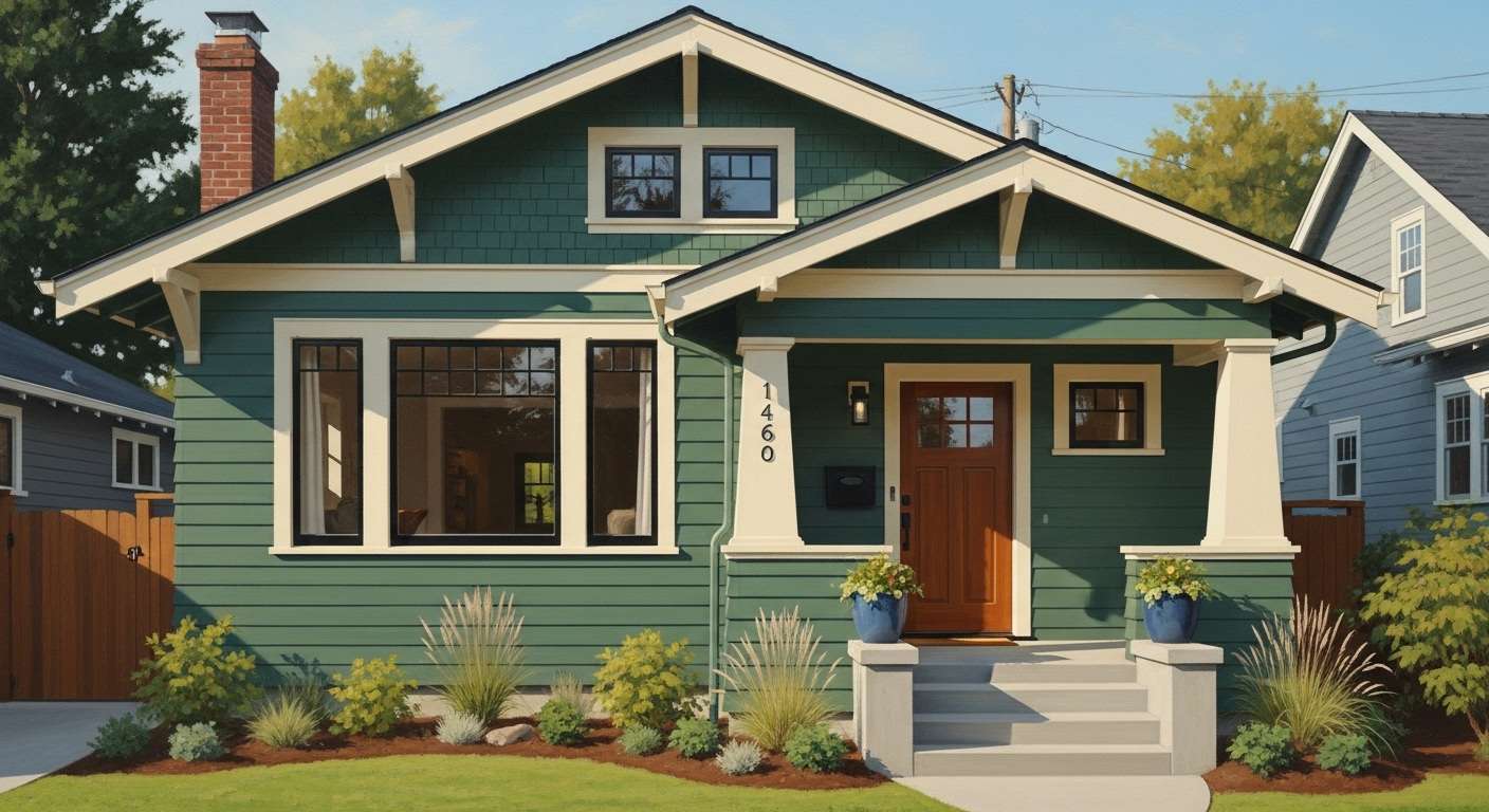 Beautiful historic residential neighborhood in North Tacoma Washington