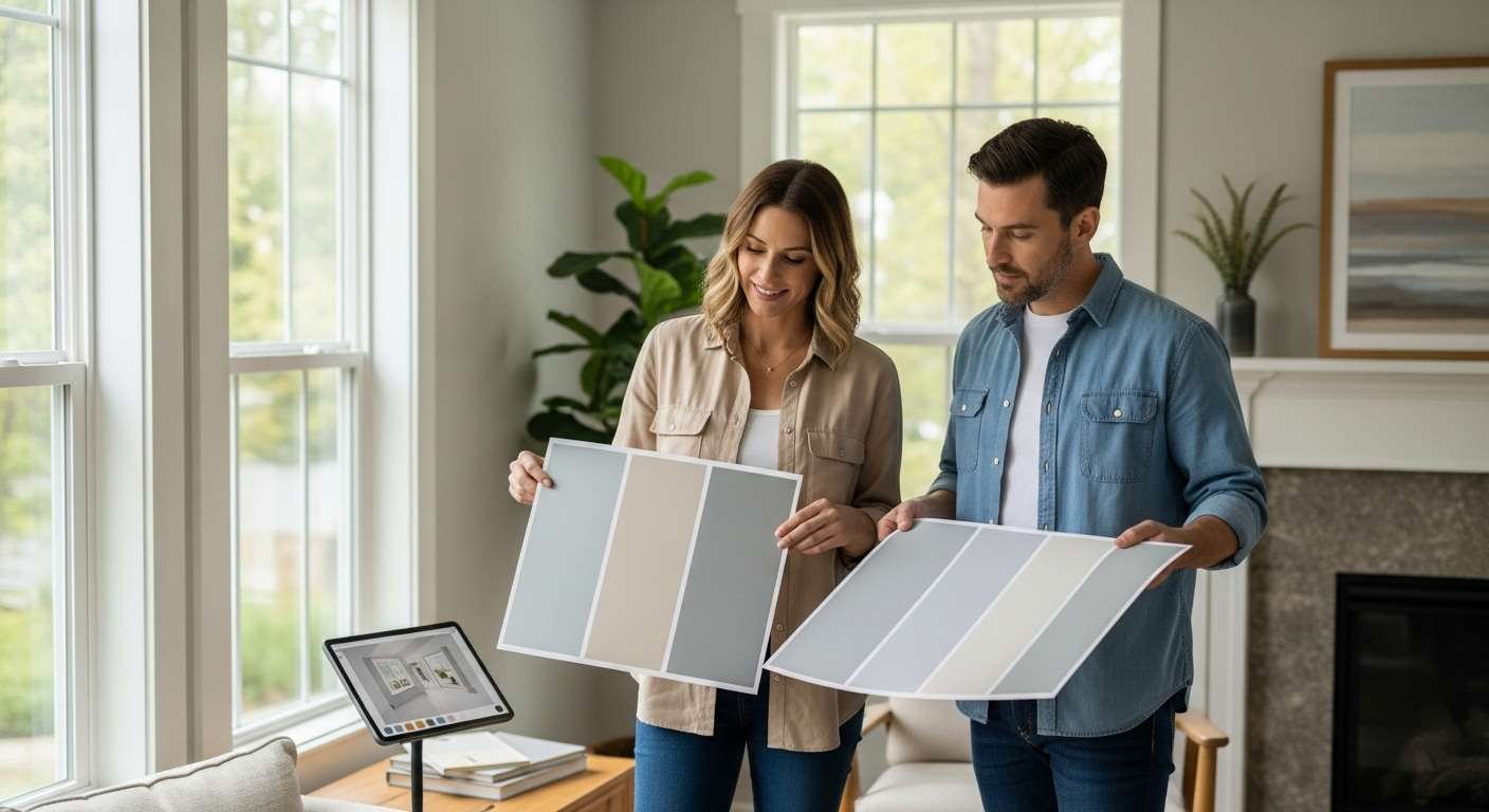 Professional color consultation and paint swatches