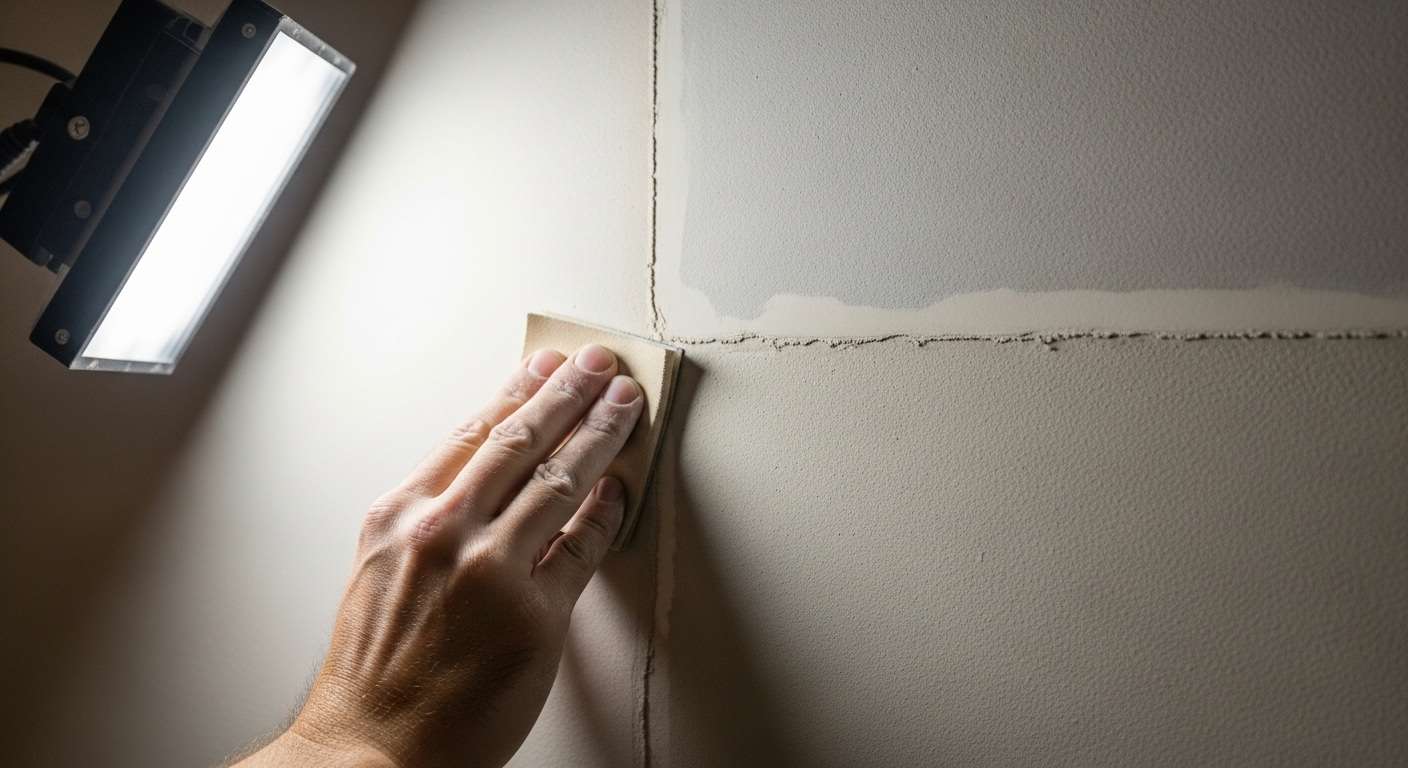 Professional drywall repair and texture matching