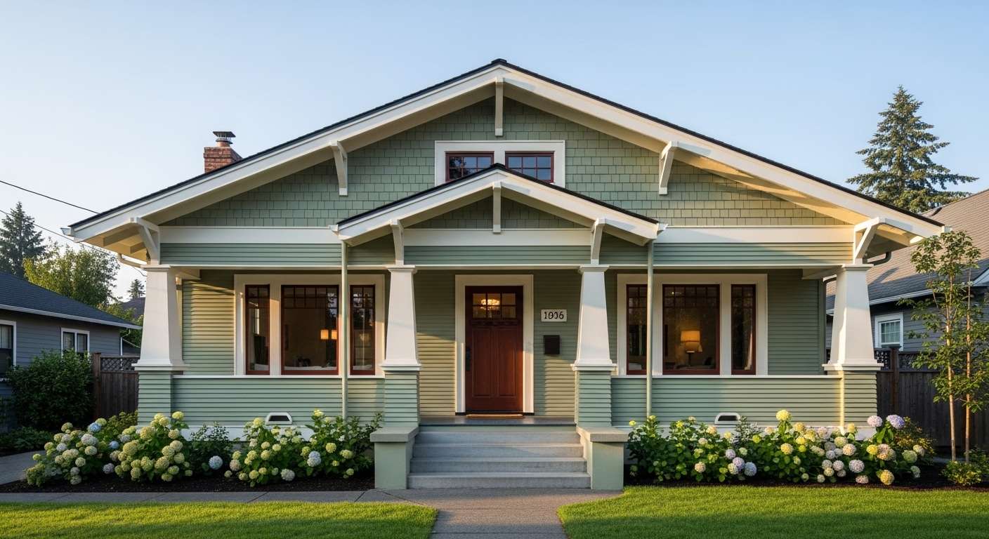 Beautiful historic residential neighborhood in North Tacoma Washington