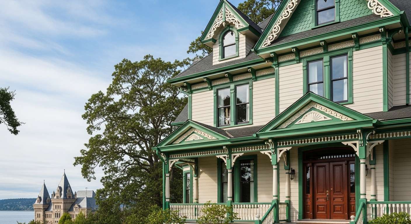 Historic coastal home exterior in Tacoma Washington