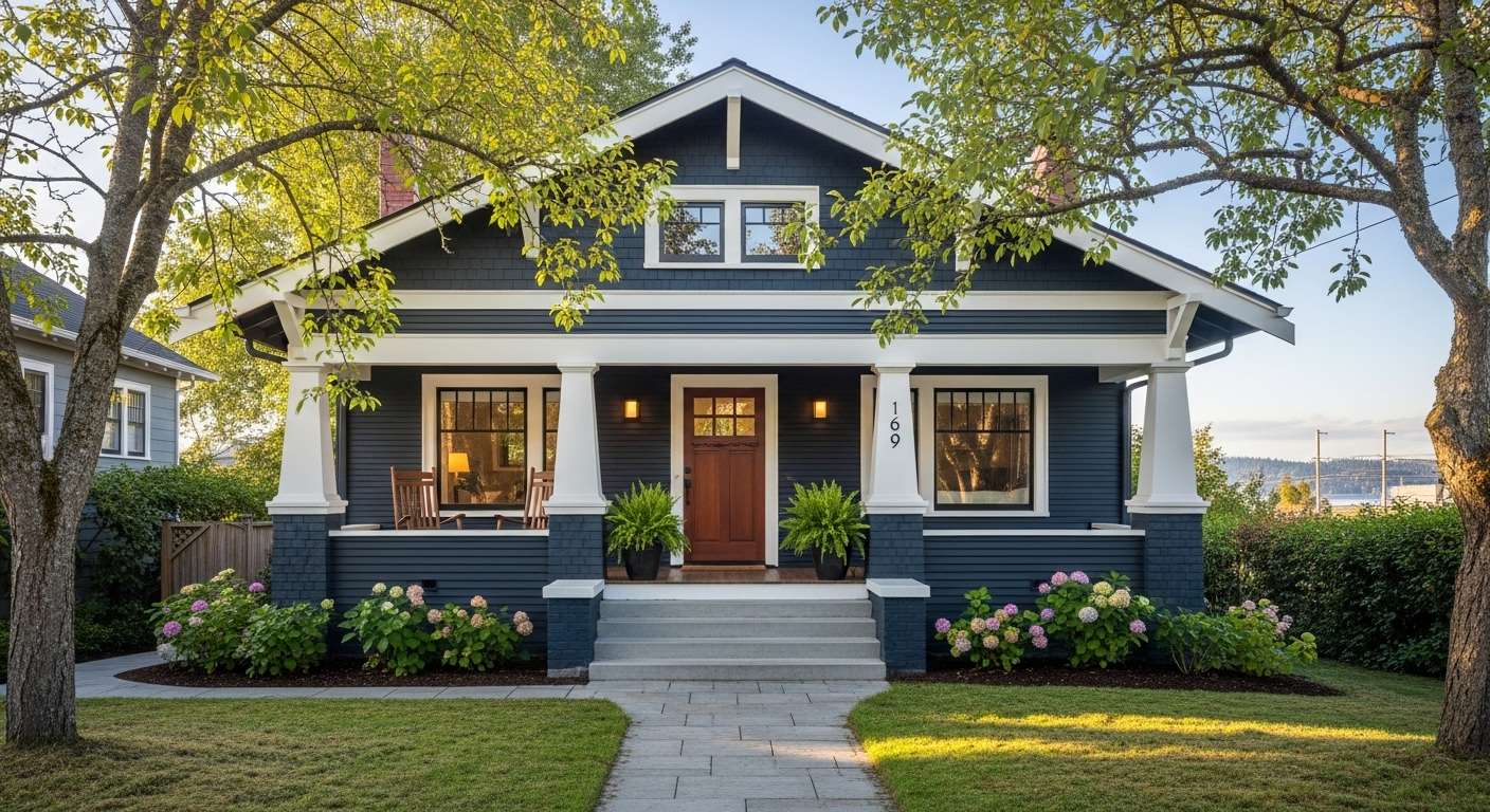 Beautiful historic Craftsman home interior in Wallingford Seattle